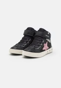 Geox Skylin Girl Light Up - Sneakers Hoog - Black/Dark Pink -Geox eed3fd940e0b4c3c817bdcf7aa277dda