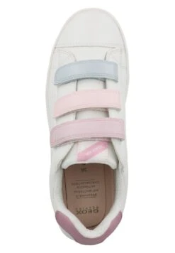 Geox J Silenex G B- Sneakers Laag - White/Rose -Geox f0412792ec8c41e6839fb46697667445