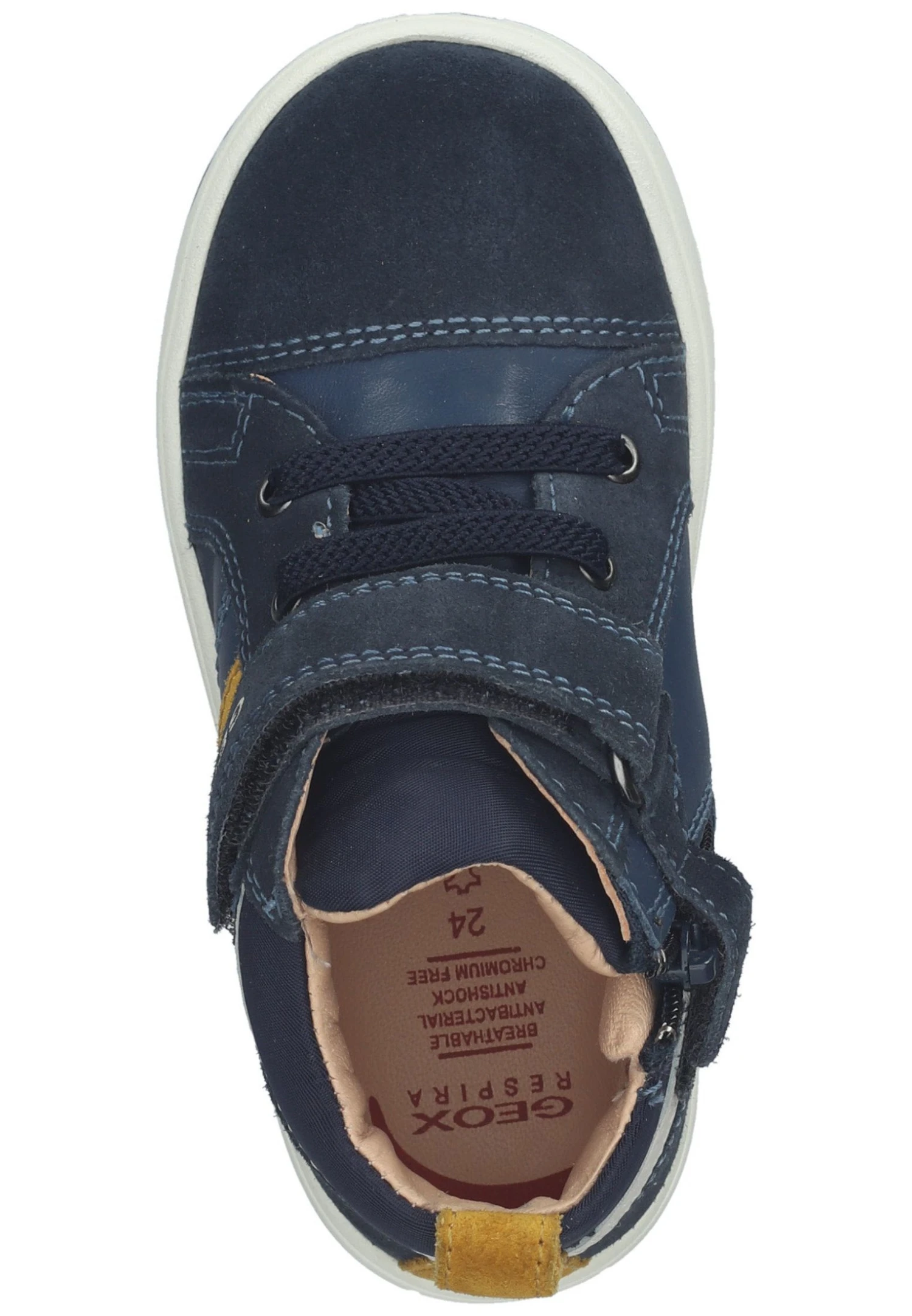 Geox Sneakers Hoog - Navy Curry 3 Geox Sneakers Hoog - Navy Curry - Image 3