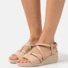 Geox Ischia Corda - Sandalen Met Sleehak - Desert