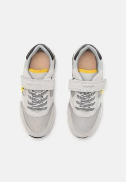 Geox Alben Unisex - Sneakers Laag - White/Yellow -Geox fdec1885431f42268879fbd345a3fd88